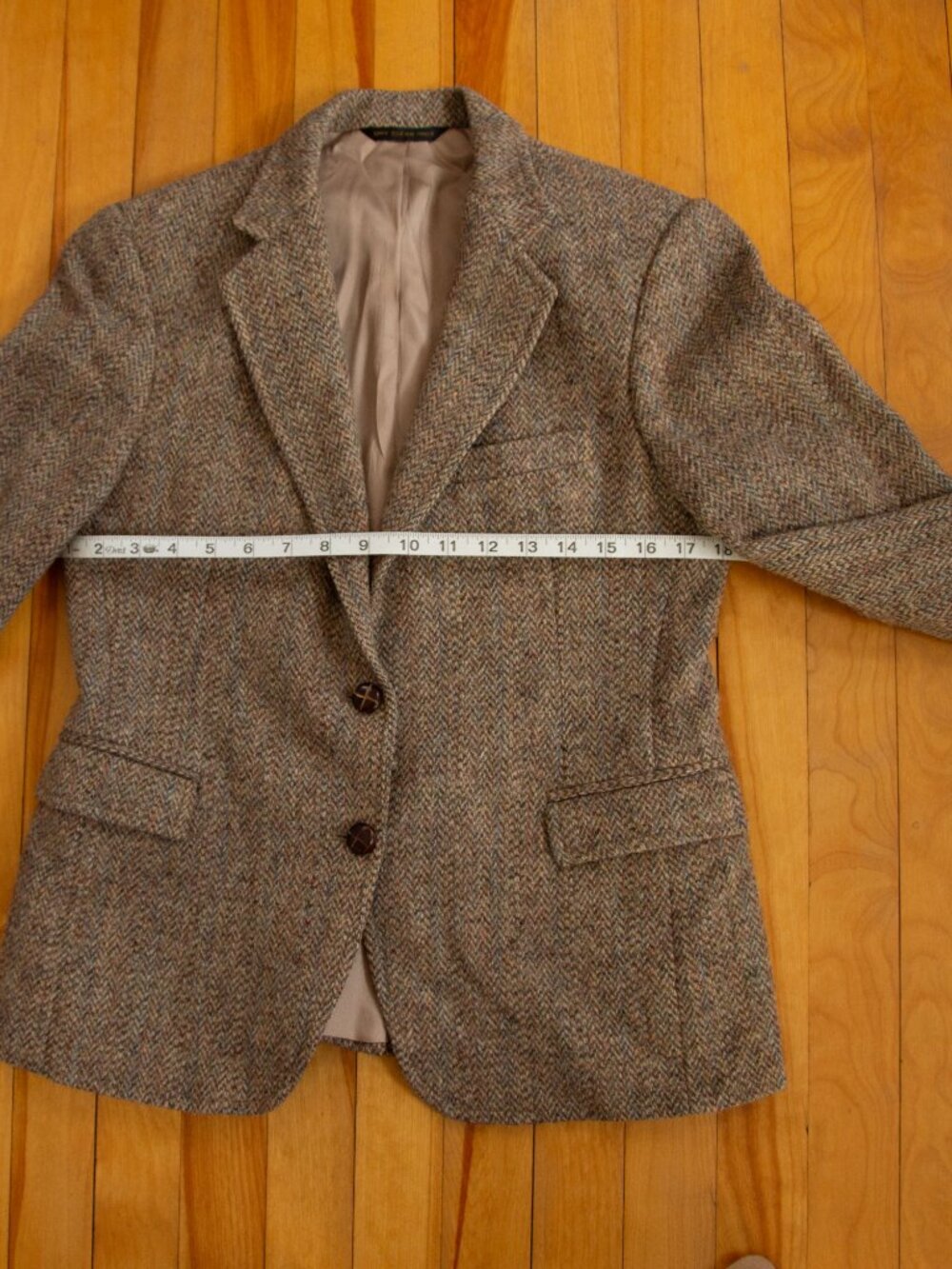 Light Academia Vintage Scottish Tweed Blazer - Harris Wool - Picture 8 of 10